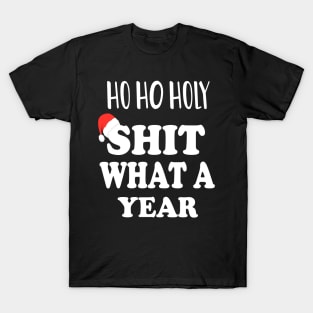 Ho Ho Holy Shit What A Year - Funny Christmas Gift 2020 T-Shirt